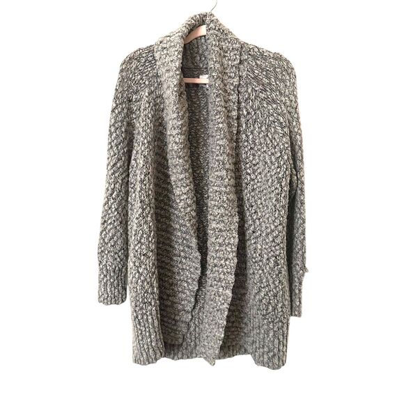 LOU‎ & GREY Oversized Chunky Cardigan Grey Medium - Picture 1 of 5